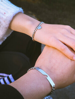 Pulsera Acero Pareja Equilibrio