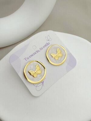 OUTLET Aretes Alas Beige